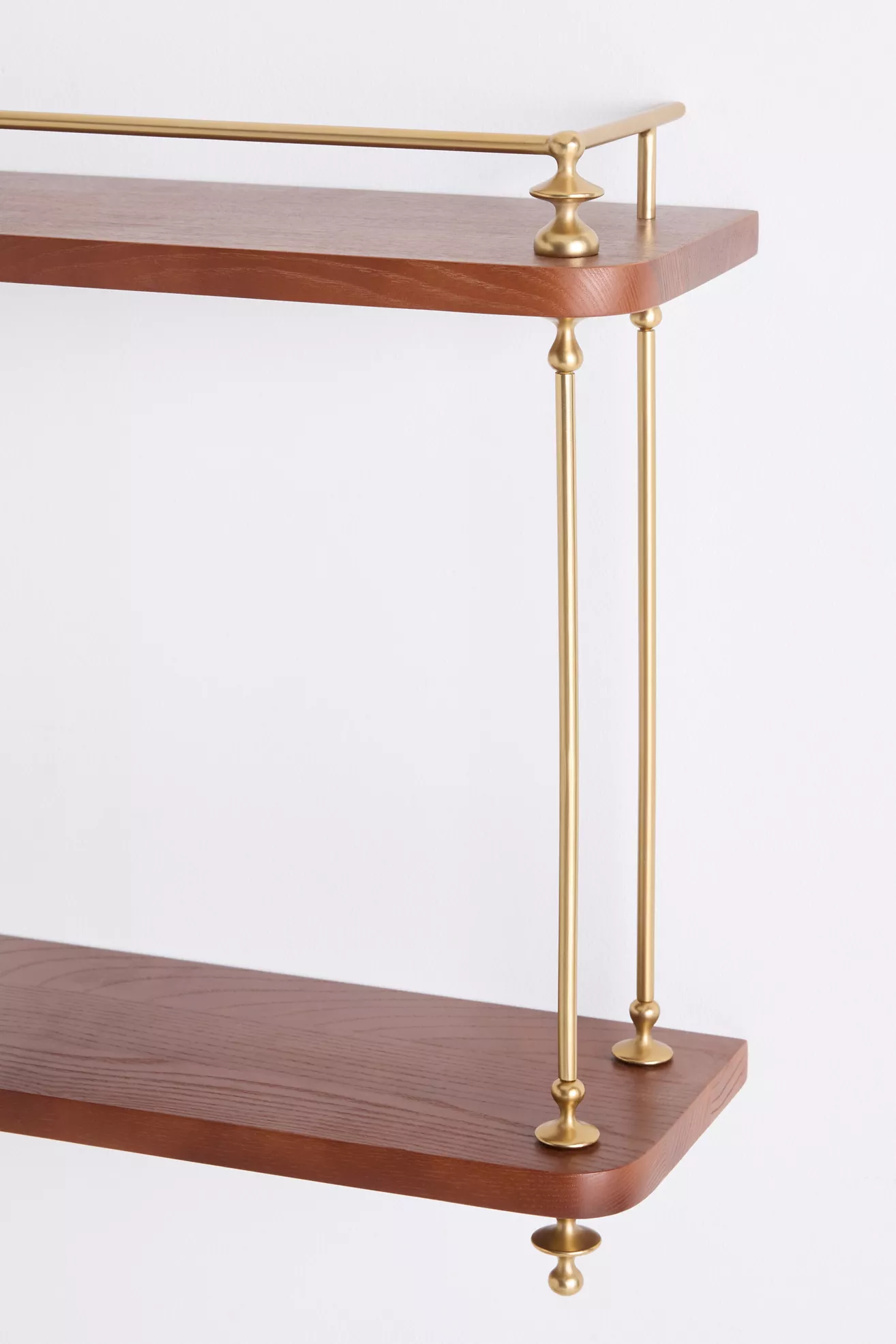 Amara Two-Tier Wood Shelving Unit - thumbnail 5