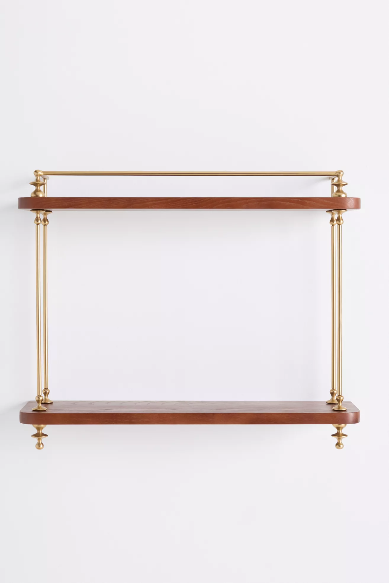Amara Two-Tier Wood Shelving Unit - thumbnail 4