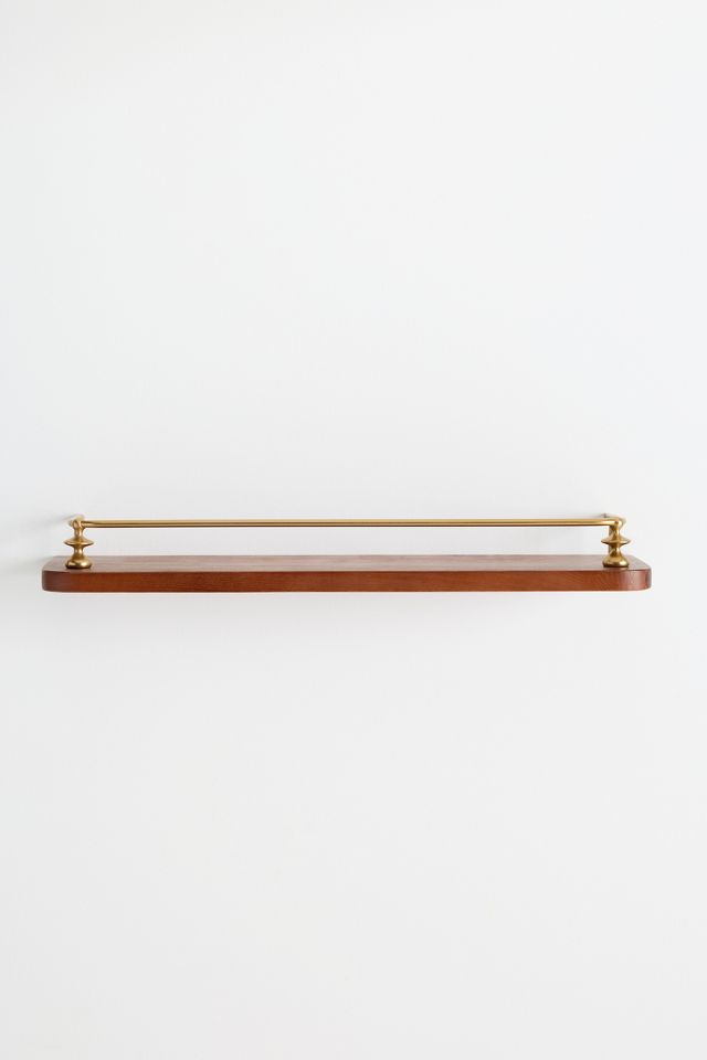 Amara Floating Wood Single Shelf 24" #1
