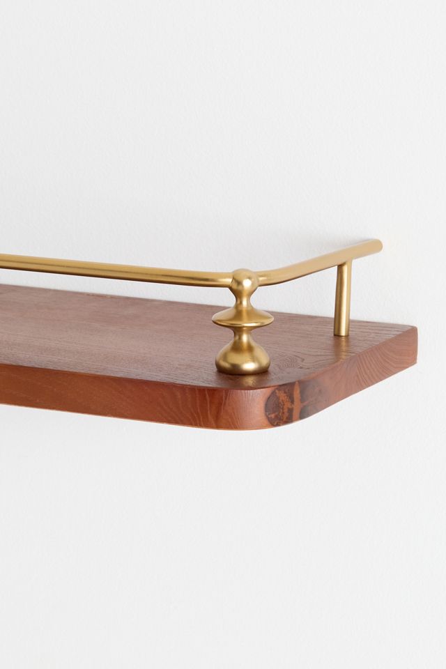 Amara Floating Wood Single Shelf 24" #2