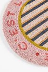 Claudette Striped Shaped Coir Printed Doormat