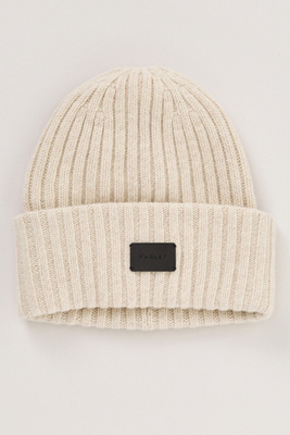 Varley Elva Chunky Rib Beanie In Neutral