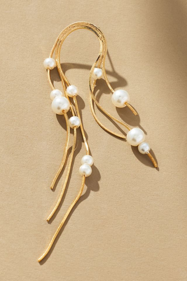 Pearl Rounded Drop Earrings #1