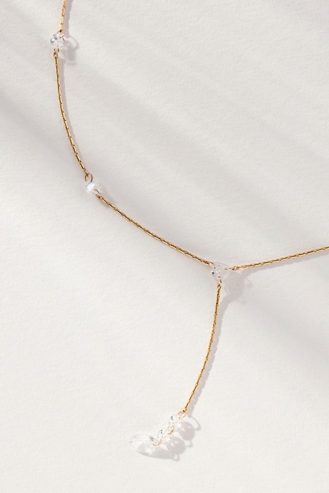 Spaced Pearl Y-Neck Necklace