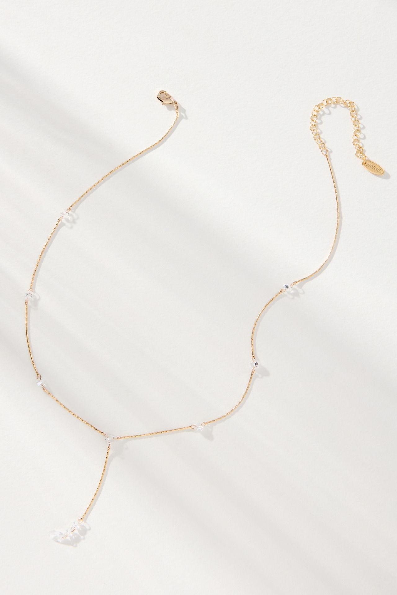 Spaced Pearl Y-Neck Necklace