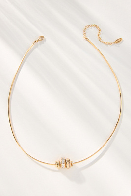 By Anthropologie Donut Charm Thick Chain Necklace