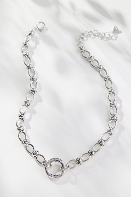 By Anthropologie Pavé Circle Clasp Necklace
