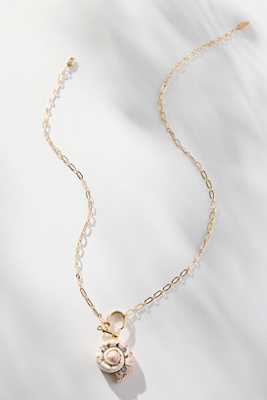 By Anthropologie Circled Shell Pendant Necklace