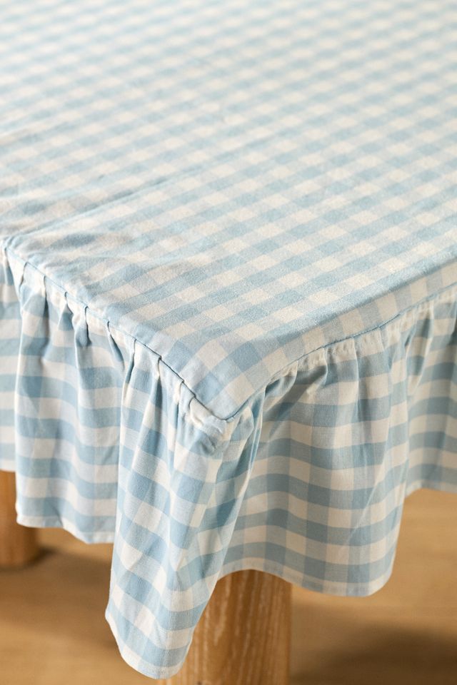 Galley & Fen Ruffled Gingham Tablecloth #1