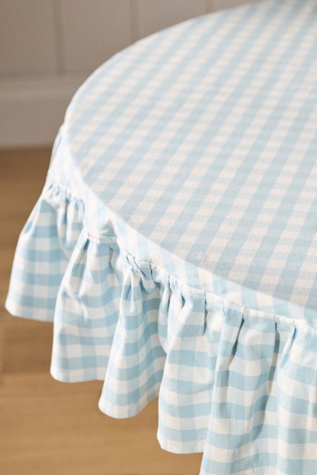 Galley & Fen Ruffled Gingham Tablecloth #3