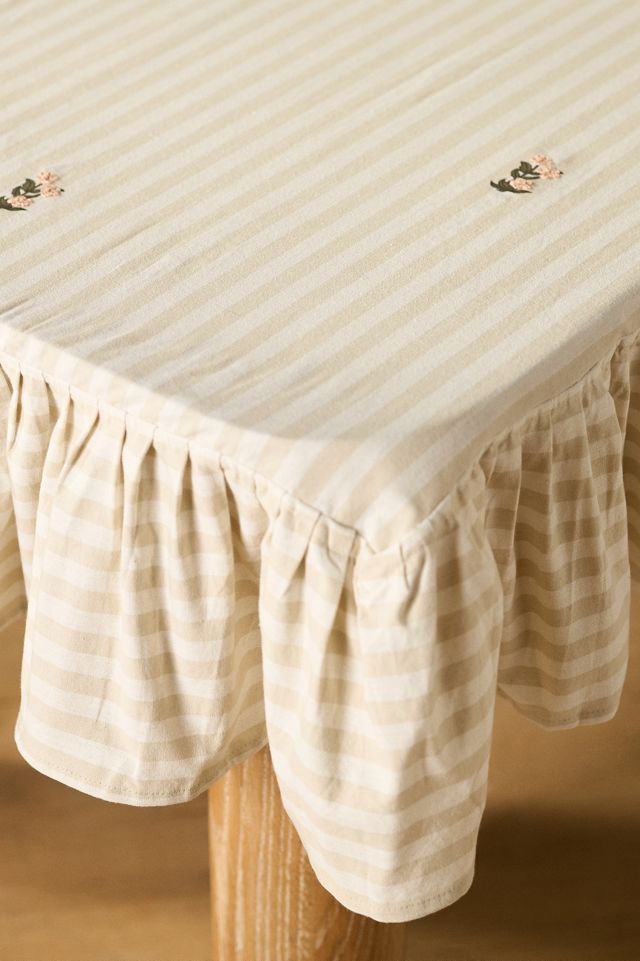 Galley & Fen Frances Ruffled Tablecloth #1
