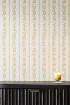 Esme Floral Striped Wallpaper