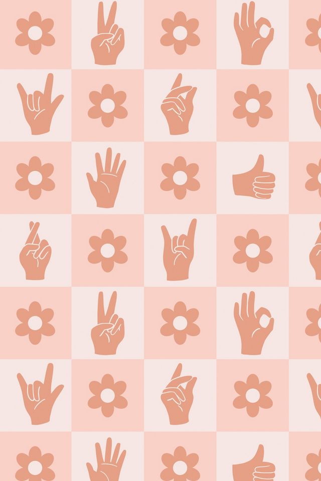 Retro Hand Signs Wallpaper #1