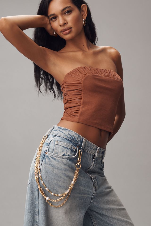 By Anthropologie Layered Pant Chain #1