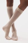 Lechery® Lustrous Silky Shiny Sheer Knee-High Socks, Set of 2