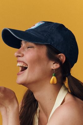 Fruit Icon Glass Drop Earrings