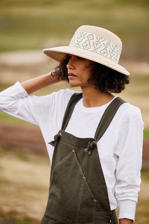 Pleated Band Sun Hat