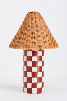 Merve Kahraman Checker Table Lamp