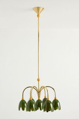 Merve Kahraman Floral Glass Chandelier