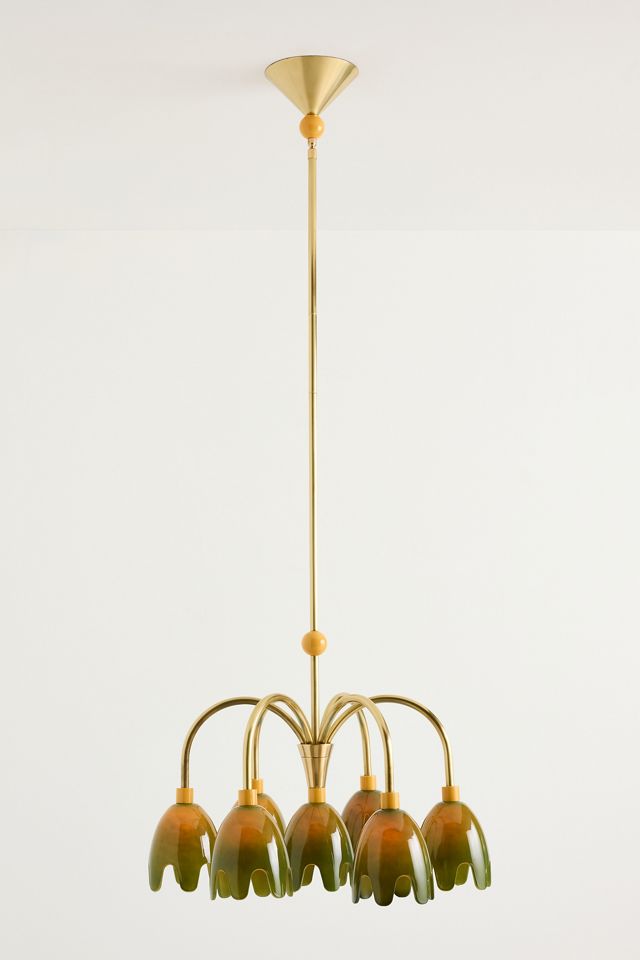 Merve Kahraman Floral Glass Chandelier #1