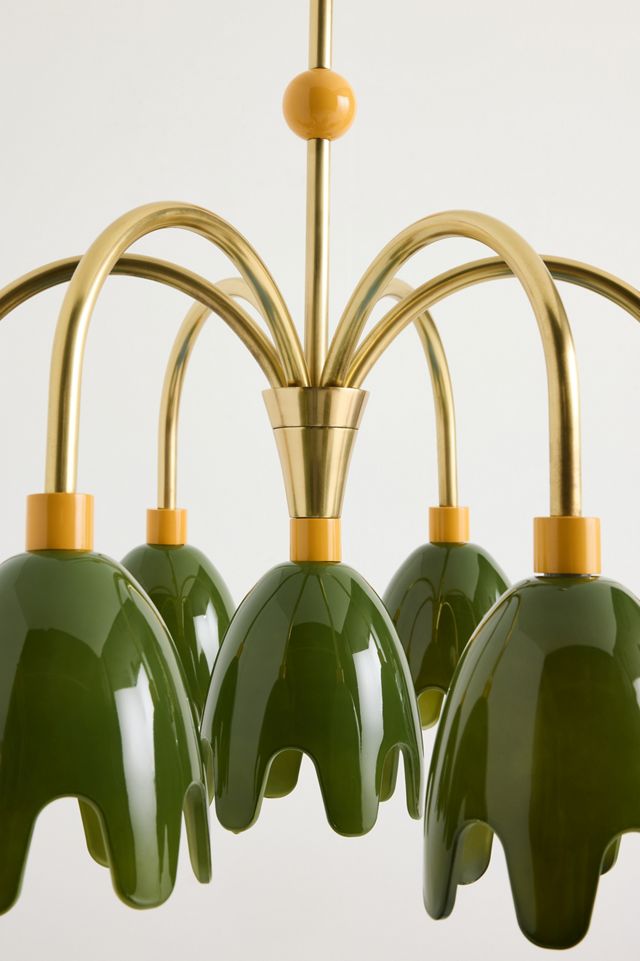 Merve Kahraman Floral Glass Chandelier #2