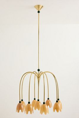 Merve Kahraman Floral Glass Chandelier