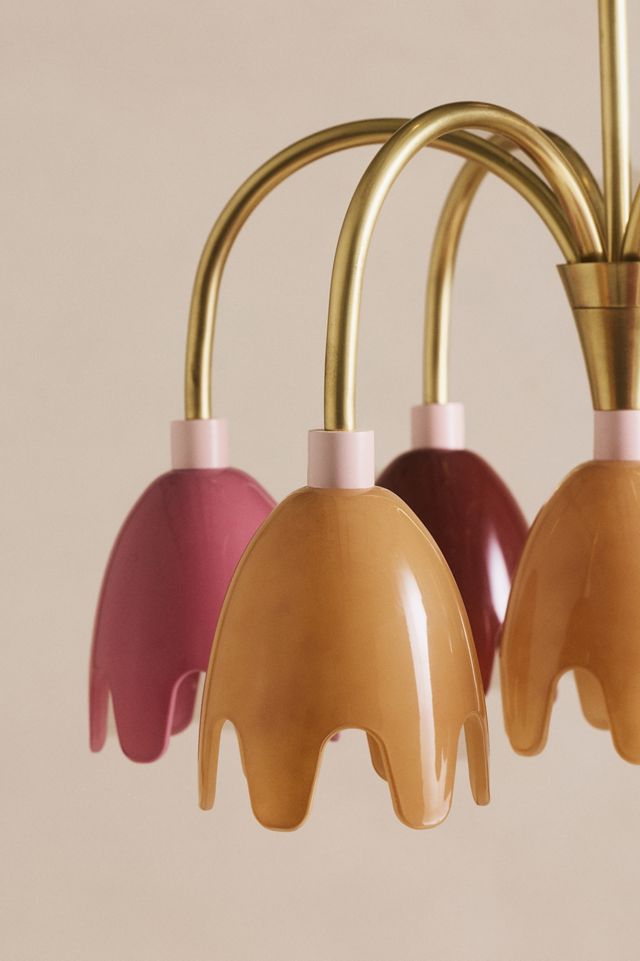 Merve Kahraman Floral Glass Chandelier #6