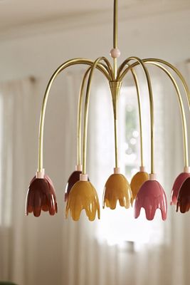 Merve Kahraman Floral Glass Chandelier
