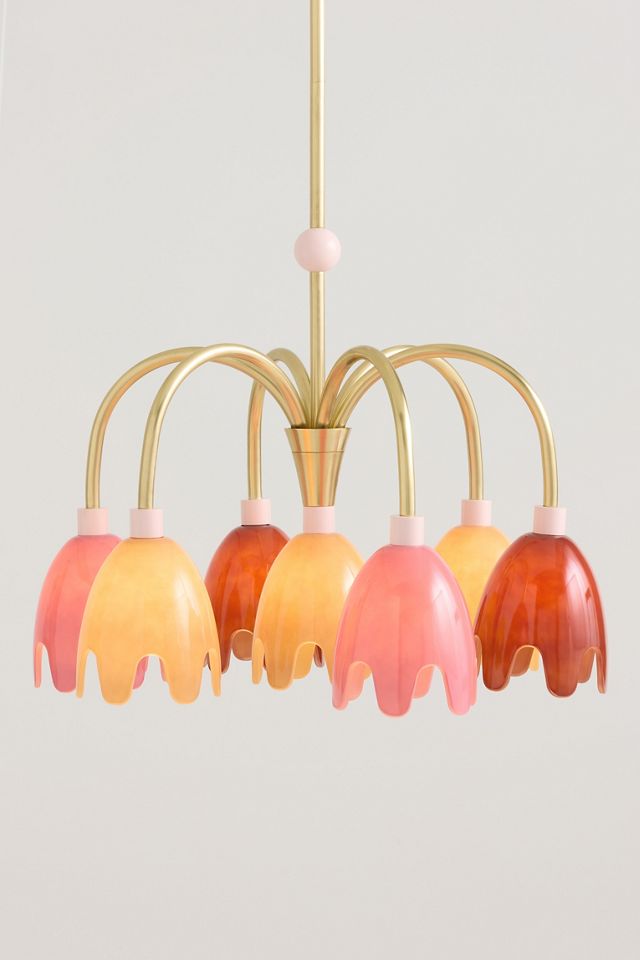 Merve Kahraman Floral Glass Chandelier #1