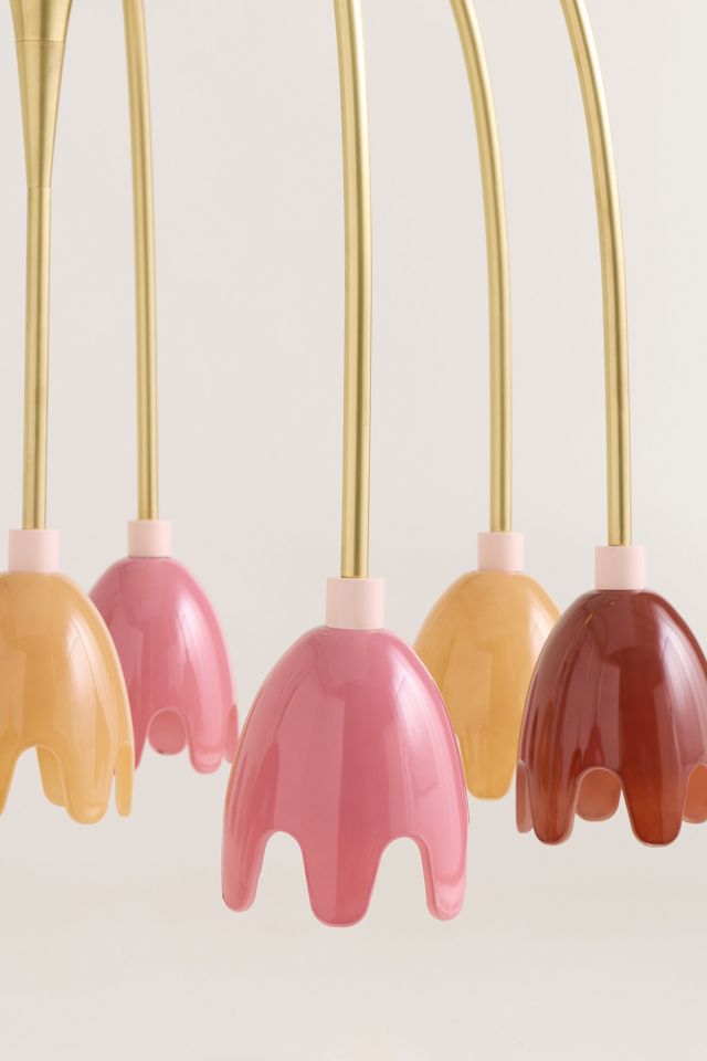 Merve Kahraman Floral Glass Chandelier #5