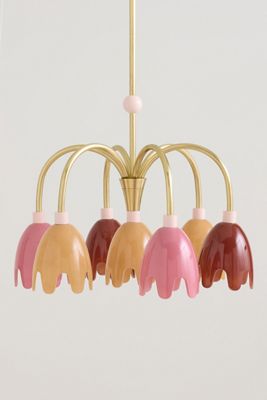 Merve Kahraman Floral Glass Chandelier