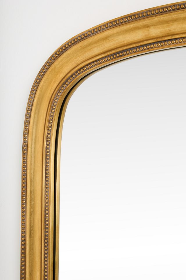 The Gleaming Louie Beaded Arched Mantel Mirror #3
