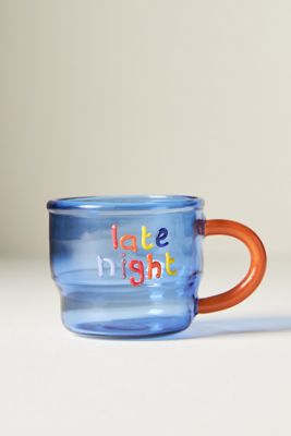 Tasse à expresso en verre Love Notes