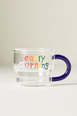 Love Notes Glass Espresso Cup