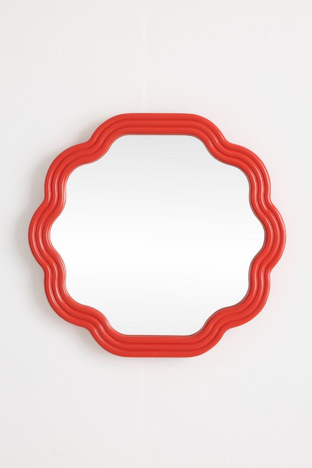 The Clara Petite Scallop Wood Gallery Wall Mirror #1