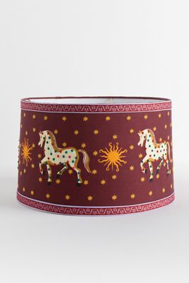 Printed Goods Horse 16"  Drum Lampshade