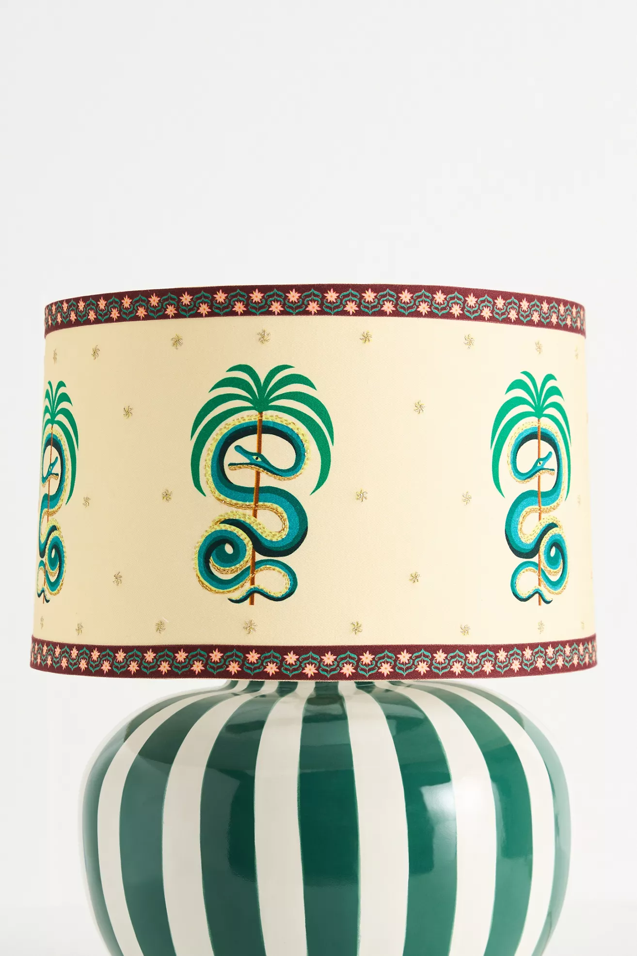 Printed Goods Snake 16"  Drum Lampshade - thumbnail 3