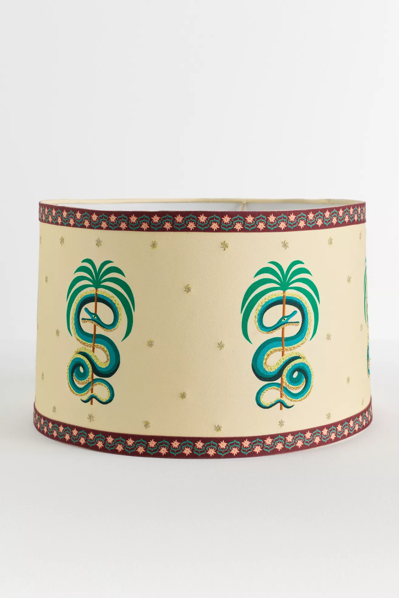 Printed Goods Snake 16"  Drum Lampshade