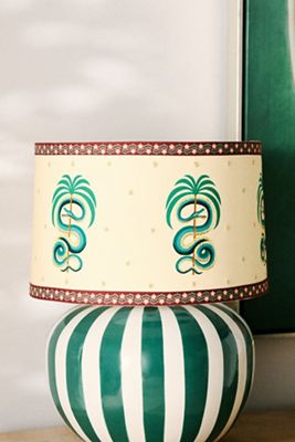 Printed Goods Snake 16" Drum Lamp Shade