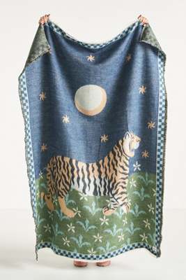 Printed Goods Cotton Jacquard Throw