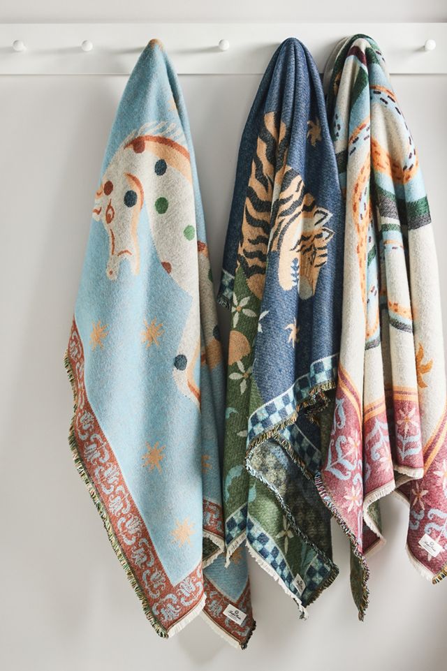 Printed Goods Cotton Jacquard Throw Blanket
