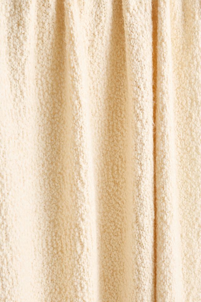 Eyelash Popcorn Knitted Throw #1