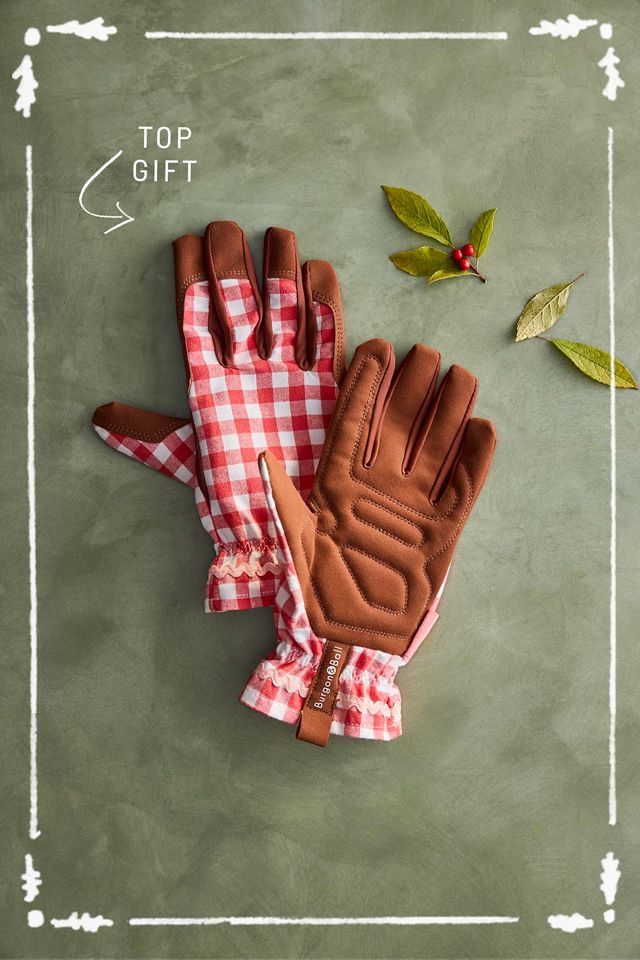 Burgon & Ball Gingham Garden Gloves #1