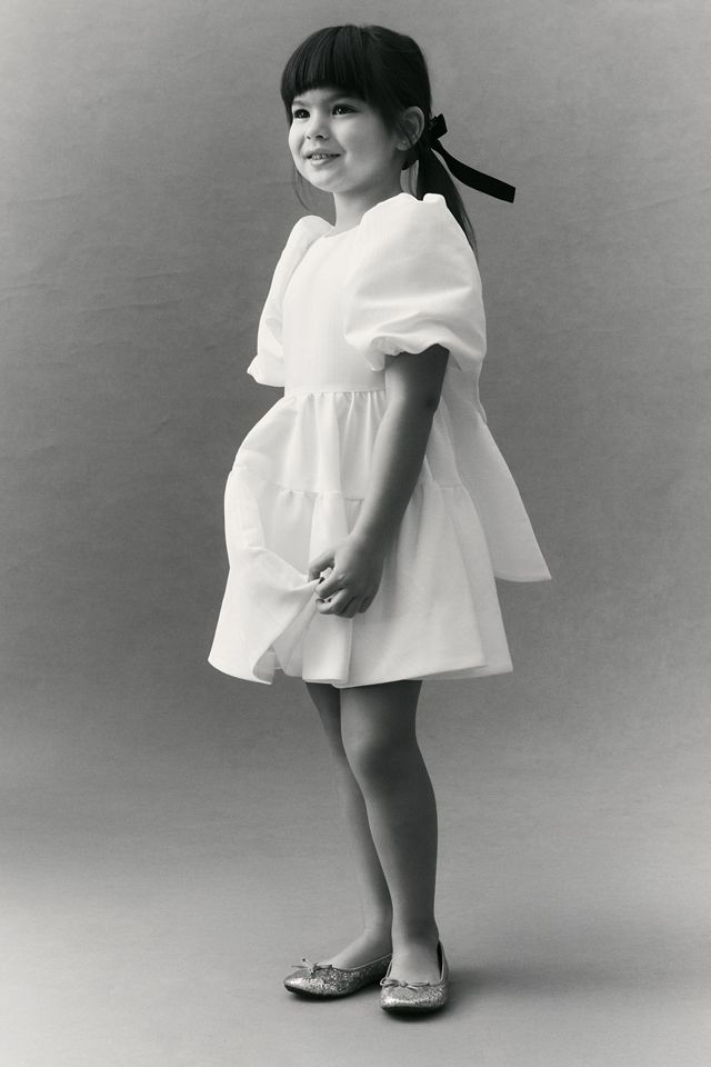 Bardot Junior Callie Puff-Sleeve Mini Flower Girl Dress #3