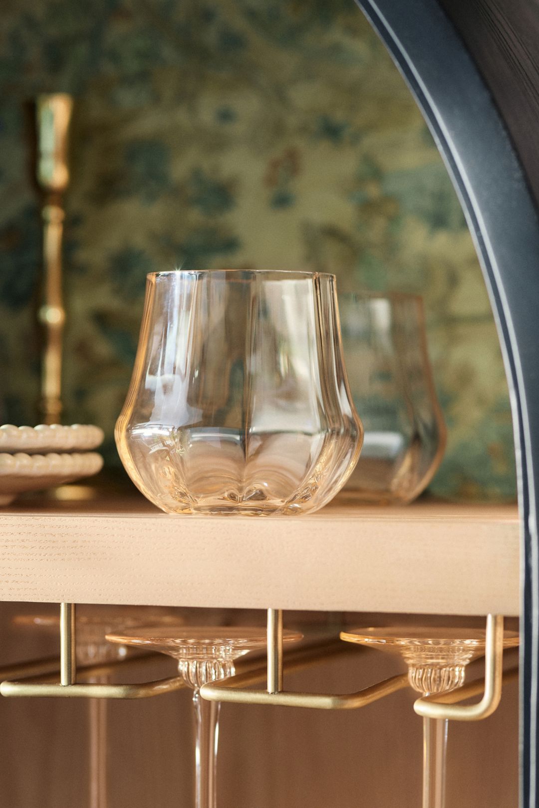 Cybelle Stemless Wine Glasses, Set of 4 - Honey, Set Of 4