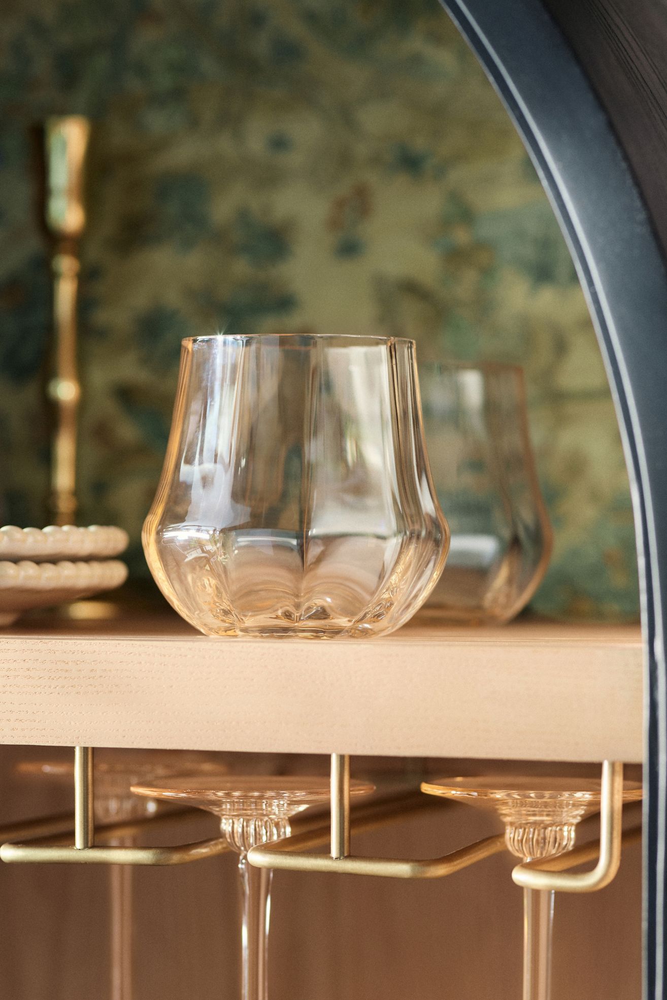 Cybelle Stemless Wine Glasses, Set of 4 - Honey, Set Of 4