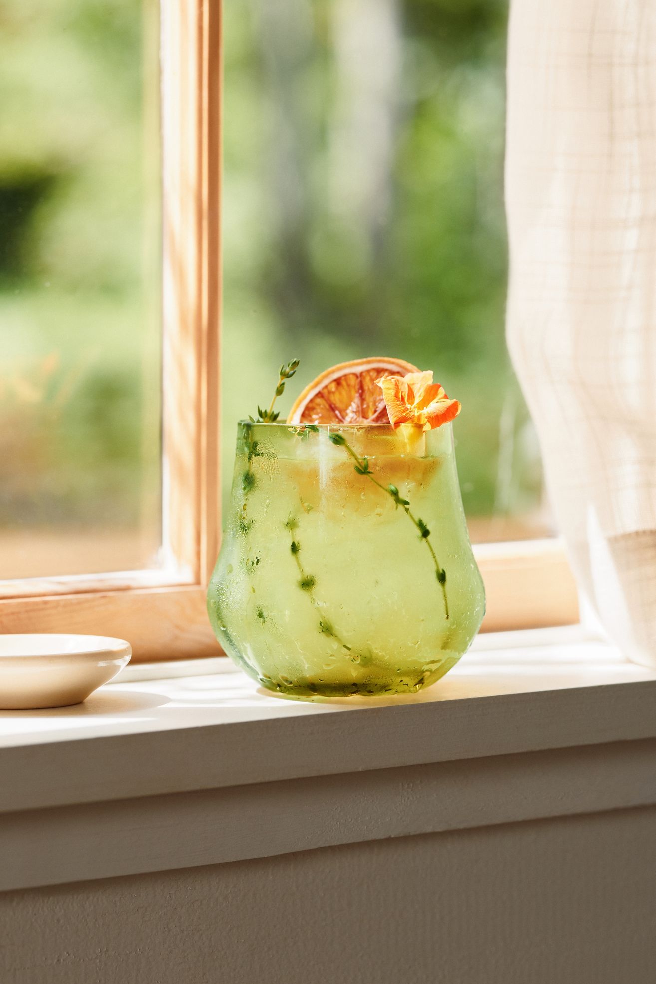 Cybelle Stemless Wine Glasses, Set of 4 - Olive, Set Of 4