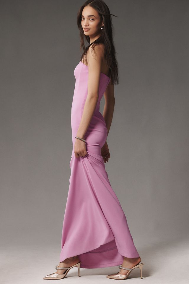 Dress The Population Izzy Strapless Mermaid Maxi Dress #3