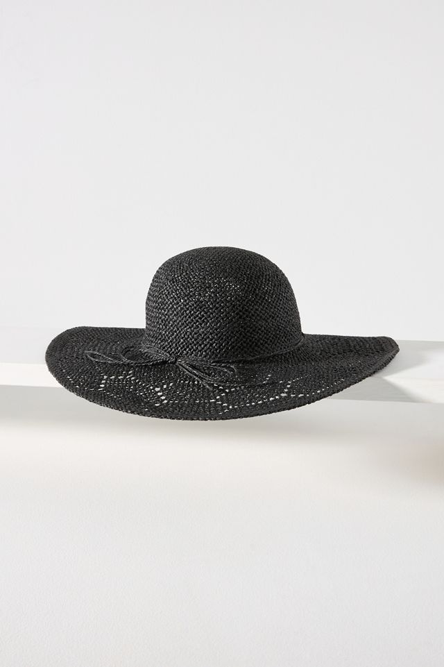 Cutwork Straw Floppy Hat #1