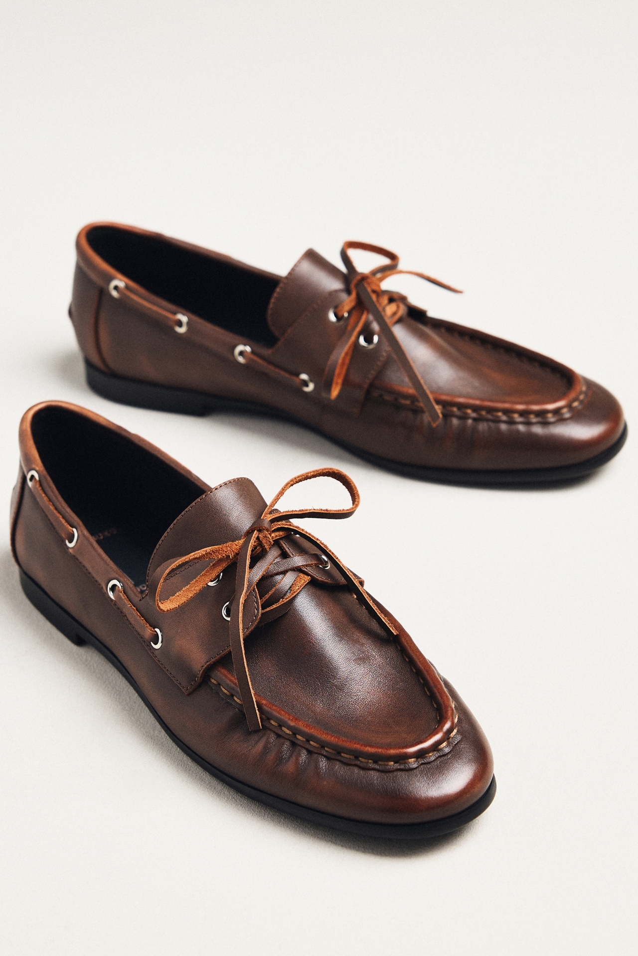 Black Suede Studio Davy Loafers